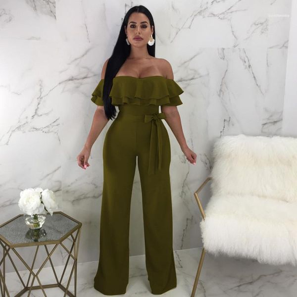 

clothing strapless summer womens jumpsuits solid color off shoulder skinny ladies rompers casual breathable female, Black;white