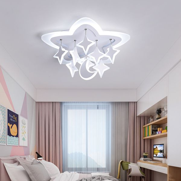 

acrylic stars creative personality led chandelier bedroom living room dining room study warm fashion modern chandelier