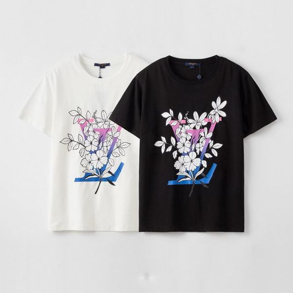 

designer t-shirt men luxury clothing short sleeve women punk hip hop tee print letter summer skateboard couples casual tees -2xl, White;black