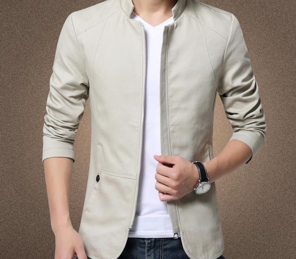 

new british style men's jacket coat cotton solid casual jacket men slim fit stand jackets male fashion windbreaker coat man 5xlmx190828, Black;brown