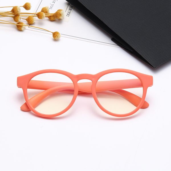 

2020 new boy girl anti blue light rubber glasses fashion round colorful kids goggles children anti-blue light spectacles tr90, Silver