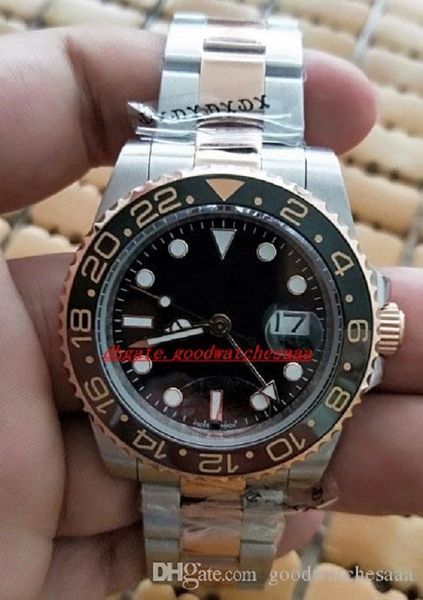 

2020 2 цвет последняя версия watch basel world 40мм gmt 116713 126715 126711 asia 2813 движение автоматическая мужские часы, Slivery;brown