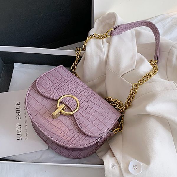 

crocodile pattern chain crossbody bags sac a main femme for women 2020 small flap small bag clutch pu leather hand bag ladies