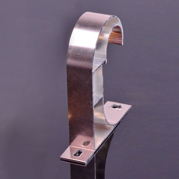 

aluminium alloy brown window curtain drapery rod holders brackets