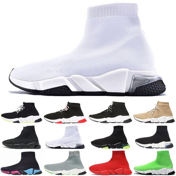 

men women casual sock shoes speed trainer vintage triple socks lack-up platform mens womens trainers sneakers plate-forme