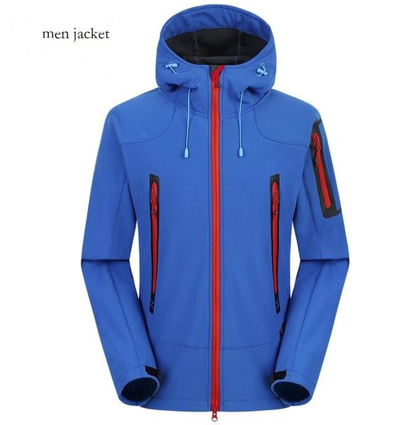 

men new autumn and winter fleece sweater jacket soft shell jackets for men outdoor sports clothes ing, Black;brown