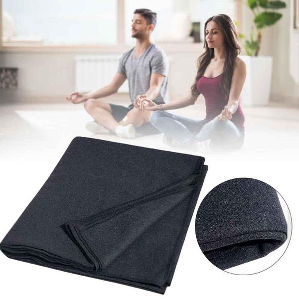 

yoga meditation blanket warm gray multi-function non slip portable yoga blanket cover towel shawl pilate gravity