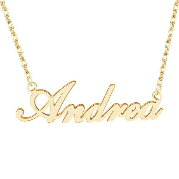 

personalized custom name necklace women gold color chain nameplated choker necklaces jewellery collar accessories, Silver