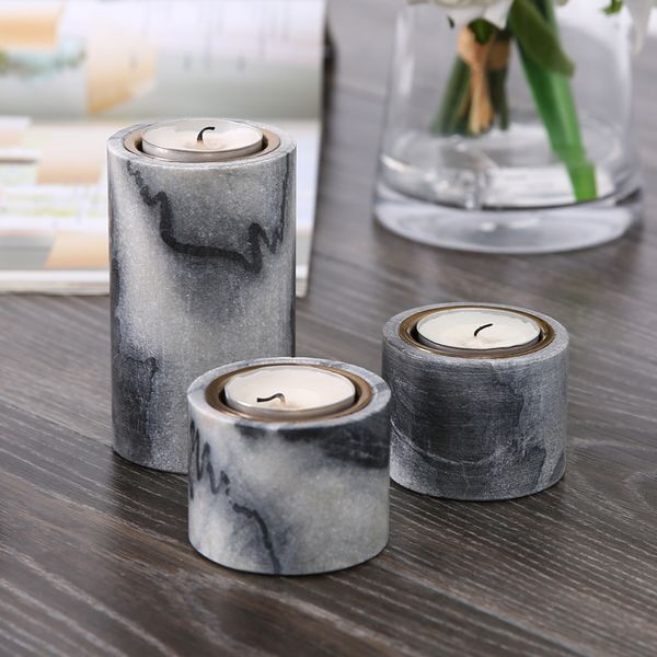 

table round marble personalized christmas candle holder romantic christmas centerpiece candlesticks decoration maison new ii50zt