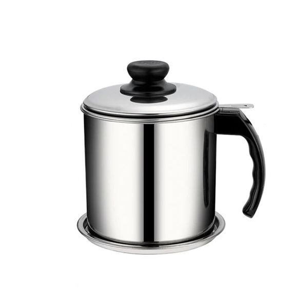 

oil strainer container with filter anti scald stainless steel dispenser