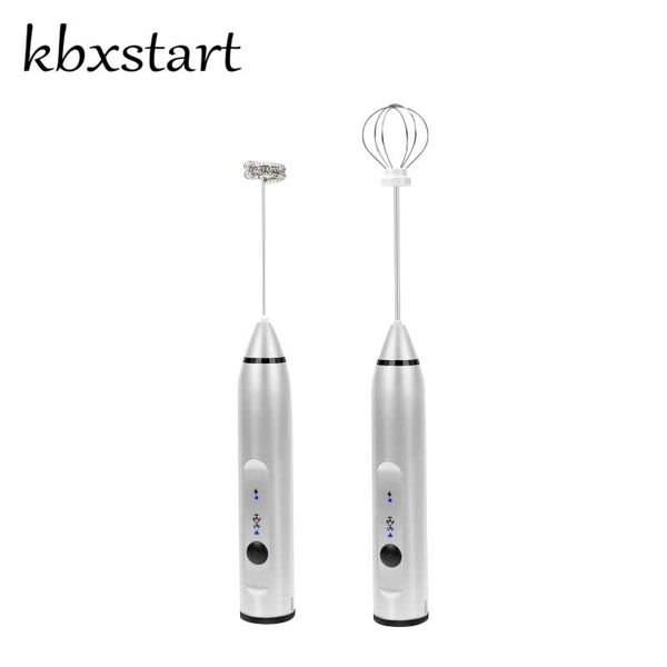 

blender multi-function licuadora portable hand milk frother egg beater foamer handheld mixer usb charging electric processo