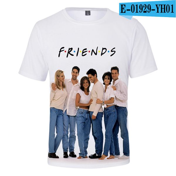 

u.s. classical tv series friends men boys girls friends tv letter print 3d print shirts aesthetic anime plus size men clothing