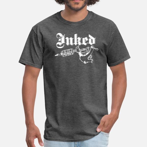 

inked t shirt men трикотажной хлопковая euro размер s-3 отдых фитнес аутентичной весна оригинальная рубашка