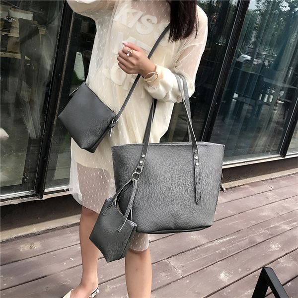 

women's bag three sets of different size bags fashion single-shoulder bag for women handbag ms. bales yubai
