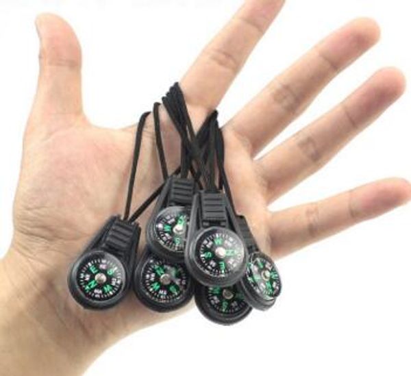 

20mm mini size outdoor tools hiking and camping portable pocket compass with rop, dhl ing