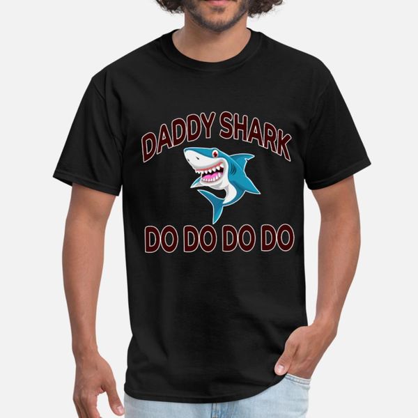 

shark daddy t shirt men print cotton s-xxxl outfit interesting funny spring autumn original shirt