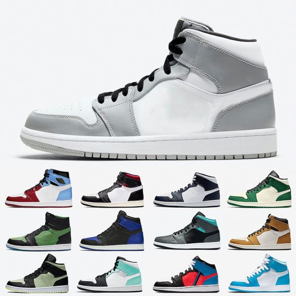 

light smoke grey 1 high og mens metallic gold game royal basketball shoes bred crimson tint 1s trainers men women outdoor sports sneakers