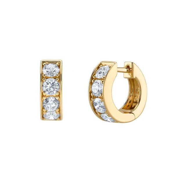 

hoop & huggie lozrunve dainty 925 sterling silver cocktail pave zirconia cz wide earring, Golden;silver