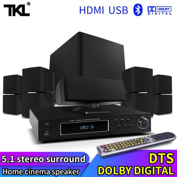 

tkl professional audio 5.1 home theatre system bluetooth 3d surround sound home theater equipment