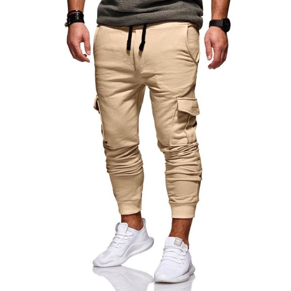 

men's pants men cargo fashion hip hop male 693#, Black