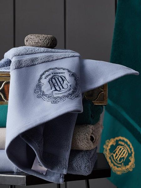 

100% cotton facetowel bathroom embroidery wash face home soft water l bath thick couples large face head wrap towel 6mm29