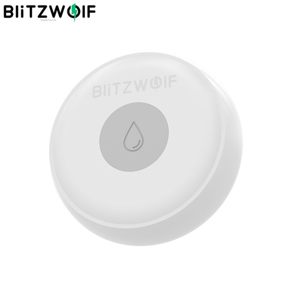 

blitzwolf bw-is5 wireless zigbee smart home water leak sensor app remote alarm detector 50 meters communication smart electronic