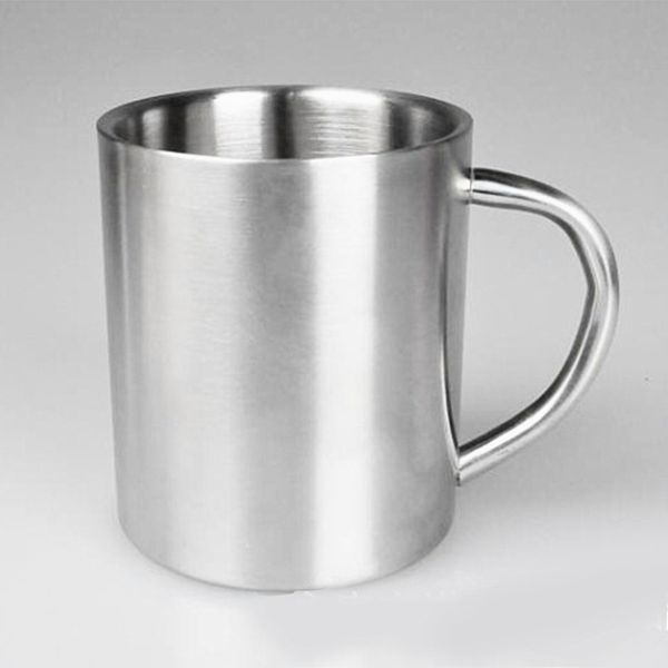 

portable student double wall stainless steel coffee mug travel tumbler tea cup