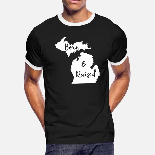 

michigan state pride gift born воспитанного гордые прохладные тенниски мужчины характер хлопок шея экипаж тонких подарки мода лето шаблон ст
