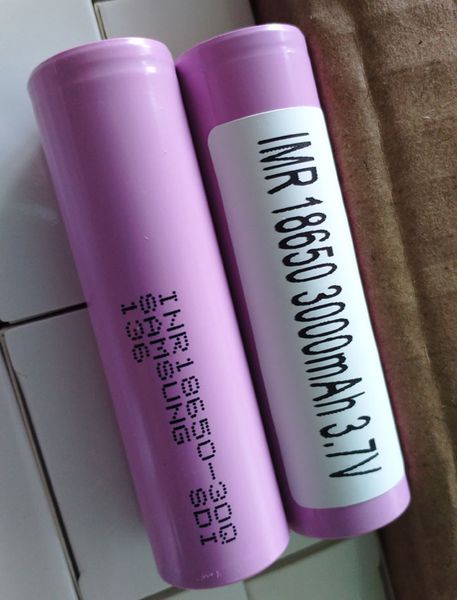 

300pcs 18650 batteries battery rechargeable lithium 3.7v vapes 510 thread 30q e-cigarette pk 25r he2 he4 hg2 vtc4 vtc5 vt6c6