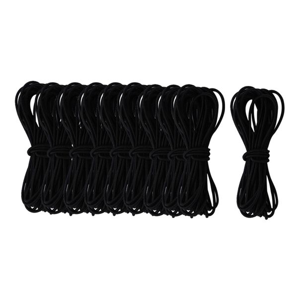 

10x 5m эластичный эластичный струнный шнура резьбы для ювелирных изделий diy making черный