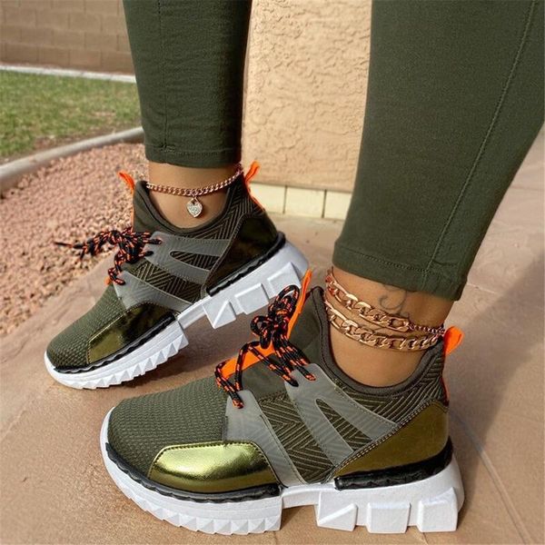 

2020 brand new women's casual sneakers fashion ladies mixed color flat platform autumn shoes woman lace up sneakers, Black