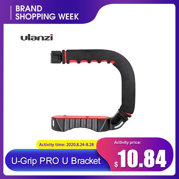 

stabilizers ulanzi u-grip pro u shape bracket video handle handheld stabilizer grip holder w/1/4"screw cold shoe mount for dslr slr cam