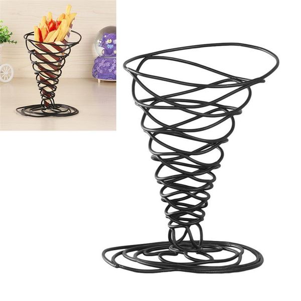 

simple iron stand fried restaurant wrought holder cone creative snacks 1 pc rack chicken basket for qifcy homes2011