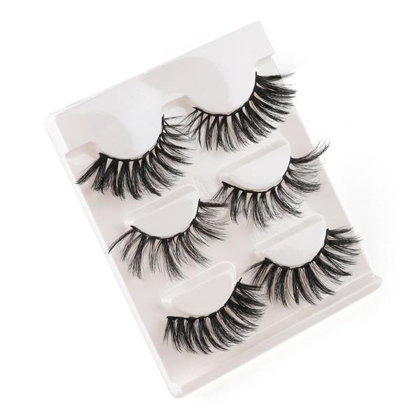 

false eyelashes 3 pairs magnetic 5 magnet fake lashes for eyeliner wispies thick eyelash extension tools