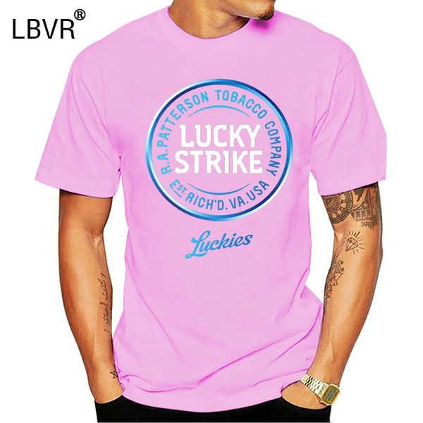 

урожай lucky strike новый t-shirt размер s-2xl открытый wear tee shirt