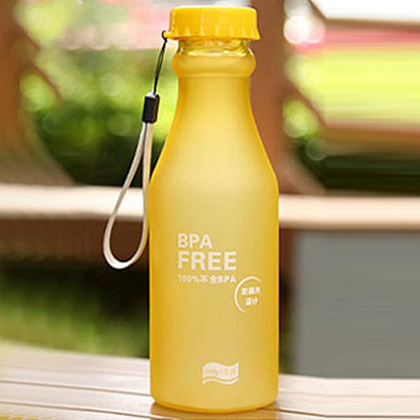 

550ml portable leakproof unbreakable travel yoga water bottle running camping