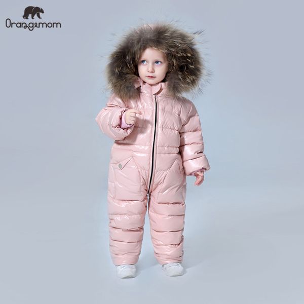 

degree russian winter children's clothing down jacket boys outerwear coats , thicken waterproof snowsuits girls clothing lj200813, Blue;gray