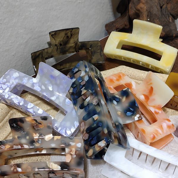 

hair accessories geometric vintage clips large for girls clip marble barrettes