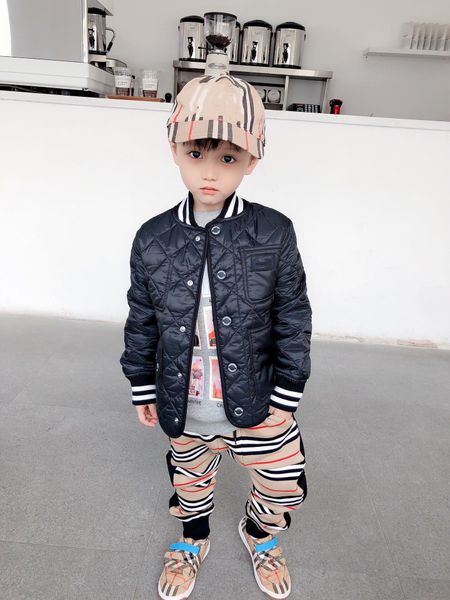 

baby boys girls clothes boy thick baseball jackets coats toddler kids jacket outwear fashion thickening windproof children clothes new, Blue;gray