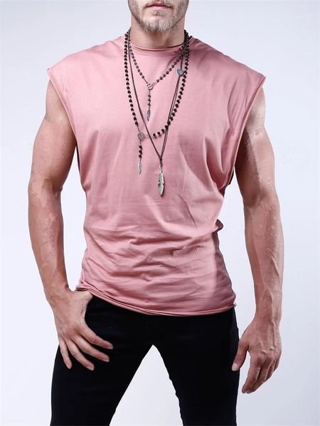 

breathable perspiration sleeveless fashion mens outerwear sport active male clothing designer mens tank slim vest, White;black