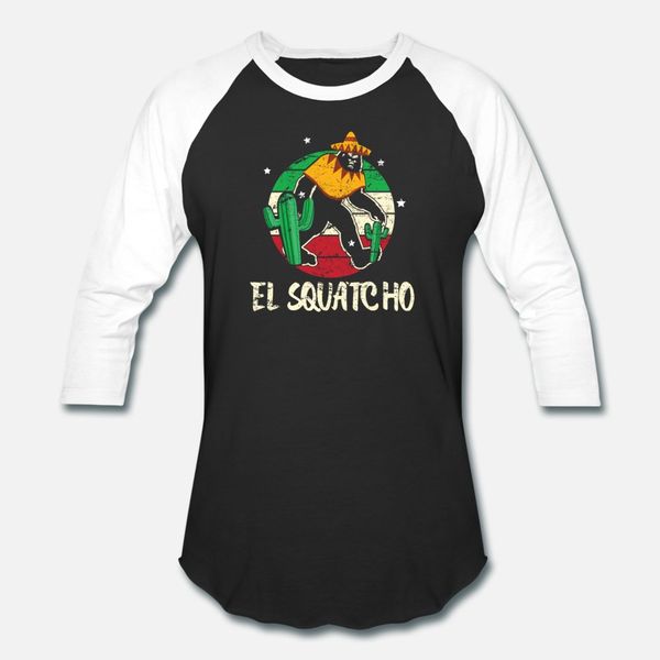 

bigfoot fan mexican shirt el squatcho gift t shirt men customized 100% cotton plus size 3xl fit fitness fashion summer style slim shirt