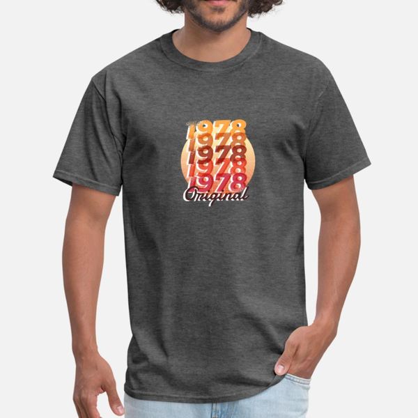 

classic 1978 original vintage 1978 s t shirt men create cotton s-3xl leisure anti-wrinkle new fashion summer leisure shirt, White;black