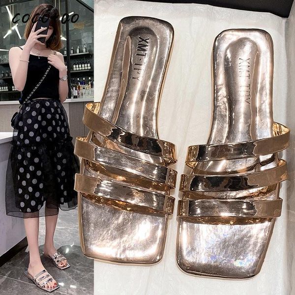 

новое качество модель 2020 fashion one foot open toe женщина сандалии и тапочки носить на работу моды дикого женщина, Black
