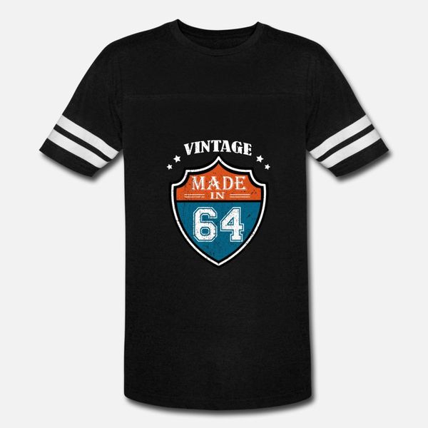 

vintage made in 64 1964 день рождения подарочной тенниски мужчину печататься футболка s-3xl basic solid cute нового стиль весна осень письмо, White;black
