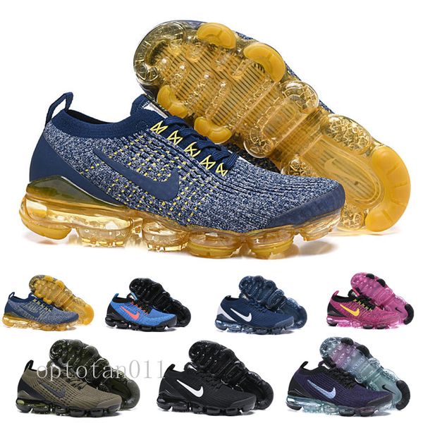 

2019 chaussures moc 2 laceless 2.0 running shoes triple black designer mens women sneakers fly white knit cushion trainers zapatos hyt2