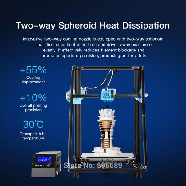 

printer under cr-10 v2 auto-leveling available large fdm printer fdm 3d with printing speed 100mm/s ing
