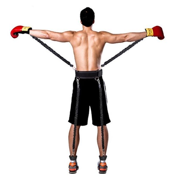 

bounce trainer resistance bands agility pull rope for boxing workout jump leg strength agility training strap fitness equipment y200506