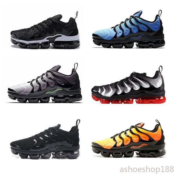 

2020 tn plus running shoes outdoor run shoes tn black white sport shock sneakers mens requin olive silver in metallic a188