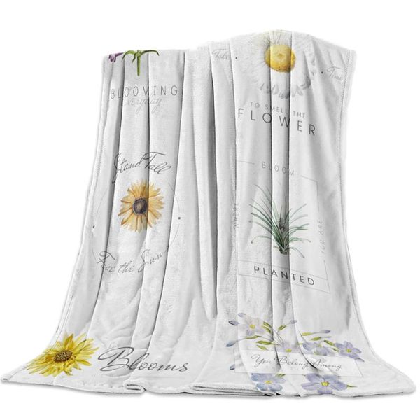 

blankets soft warm coral fleece blanket flower species sunflower pineapple daisy winter sheet bedspread sofa throw flannel