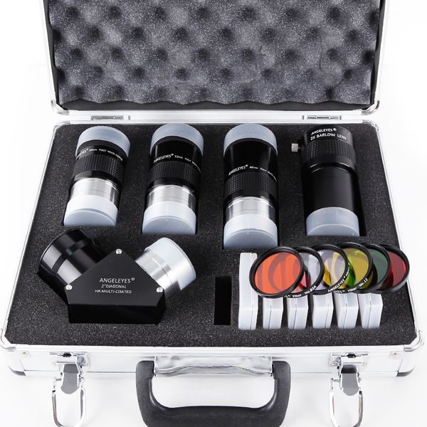 

angeleyes 2 inch astronomical telescope large eyepiece / 26mm 32mm 40mm eyepiece / 2x barlow / filter/ 2" to 1.25 adapter set